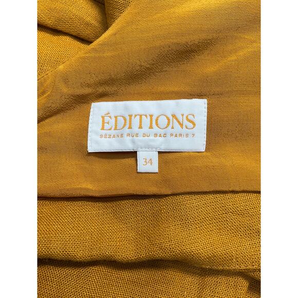 S�zane 'Claire' Gold Blouse Size 34 - Picture 4 of 5